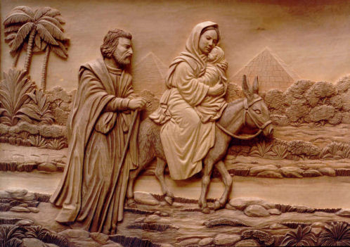 Bespoke Woodcarving by Jose Sarabia - Mary and Joseph