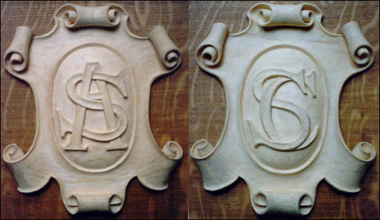 Hand Carved Wooden Plaques - St. Cecelia's Church, London