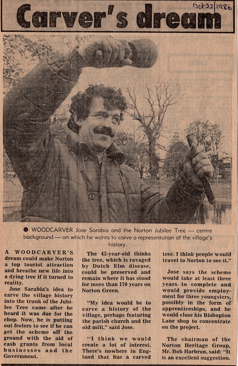 Carvers Dream - Jubilee Tree, Norton Octobber 22 1986