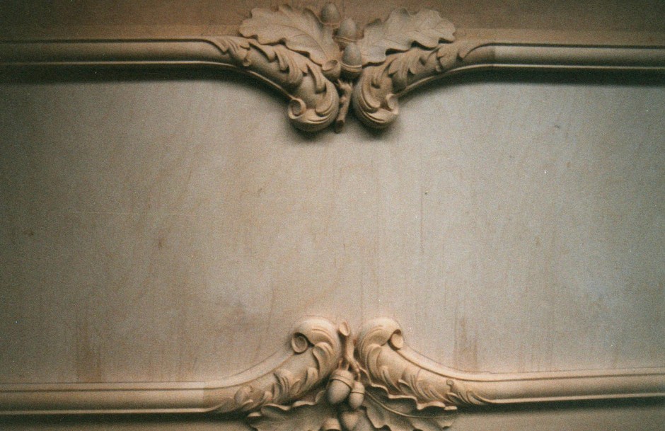 Additional close up of wardrobe door carving - wardrobe door carving