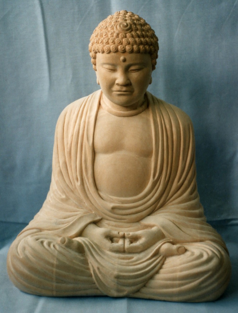 Buddha Carved In Jelluton - buddha, carvings for casting, stone buddha, jelluton