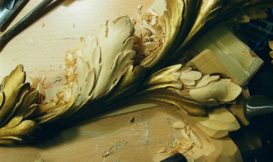 Close up of the Thomas Chippendale restoration - Close up of the Thomas Chippendale restoration