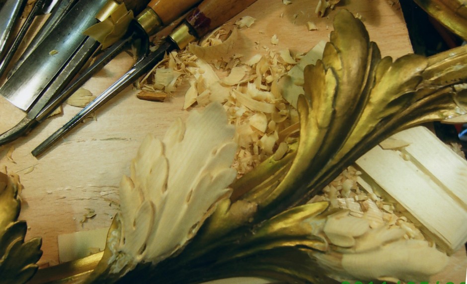 Close up of the Thomas Chippendale restoration - Close up of the Thomas Chippendale restoration