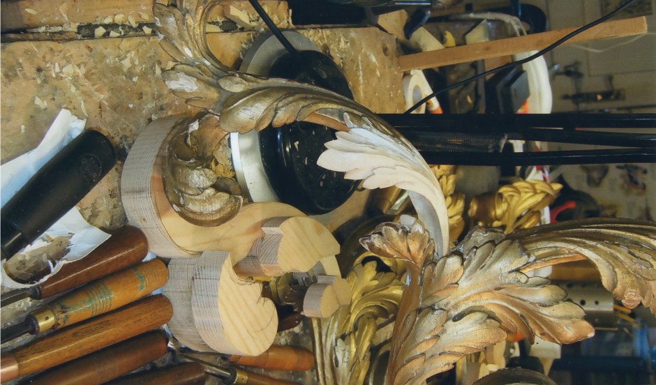 Close up of the Thomas Chippendale restoration - Close up of the Thomas Chippendale restoration