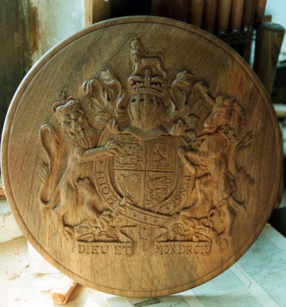 Coat Of Arms - coat of arms carved in wood