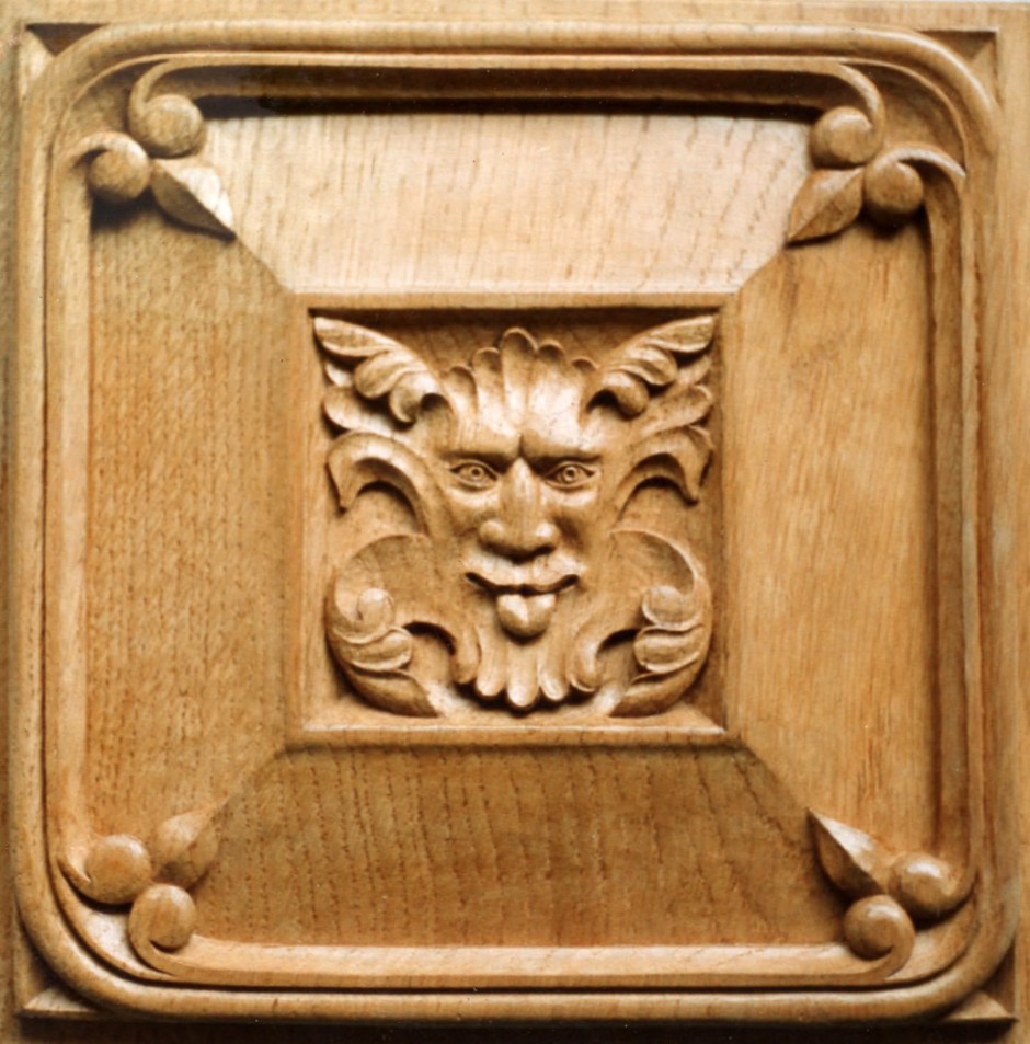 Decorative Panel Carved In Oak - oak decorative panel carved