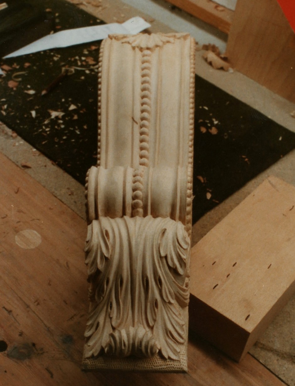 Front view of overdoor bracket - overdoor bracket spencer house