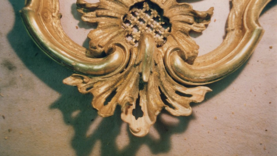 Georgian Mirror top repaired - Georgian mirror repaired mirror top