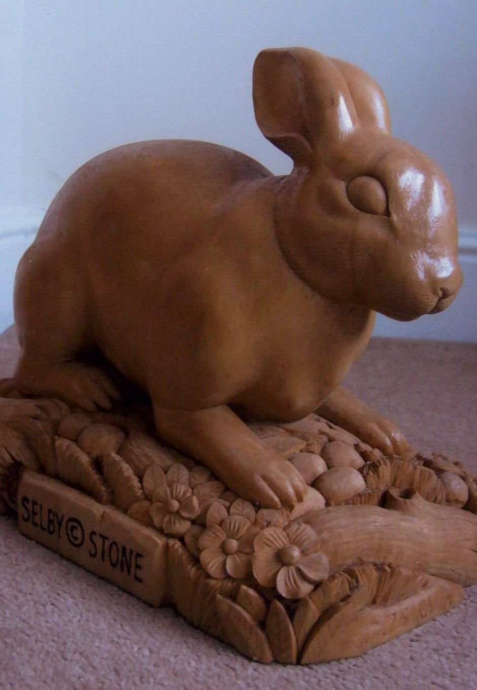 Hand Carved Rabbit - rabbit, wood, carving