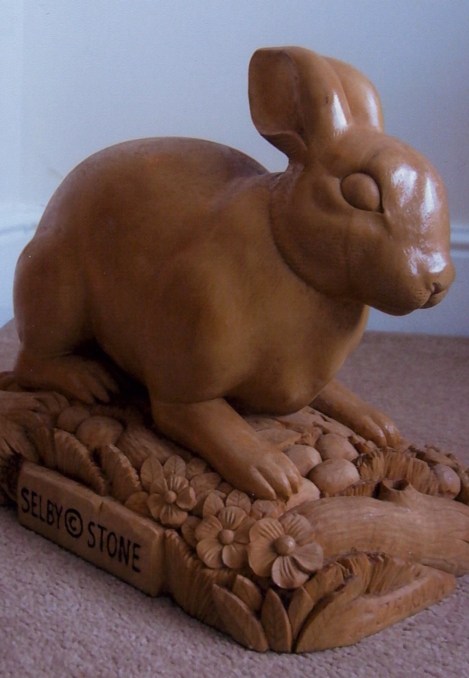 Hand Carved Rabbit - rabbit, wood, carving