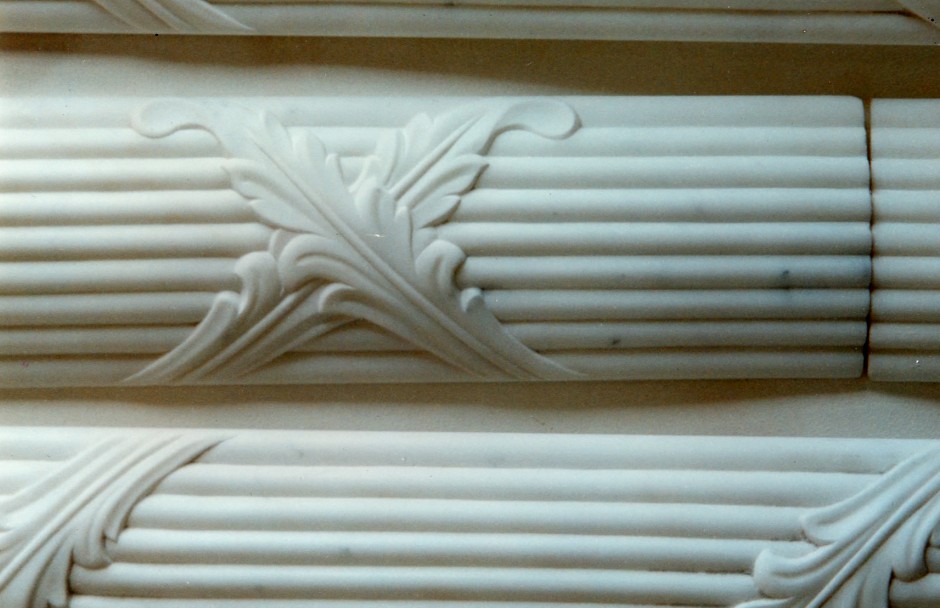 Photo of the fire surround uprights - marble fire surround uprights