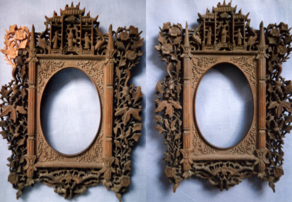 Resstoration Of A Chinese Mirror Carved From Boxwood. - boxwood chinese mirror, boxwod chinese mirror