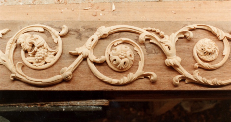 Side section of the overdoor frieze 2 - overdoor frieze spencer house