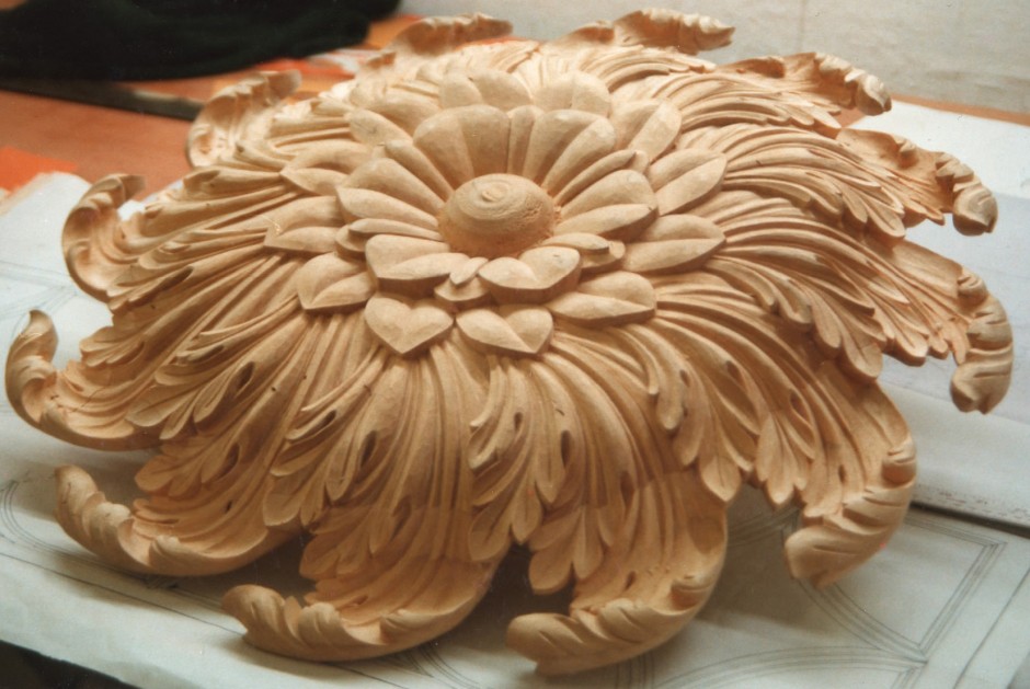 Spencer House Ceiling Boss Carved In Jelluton - jelluton spencer house ceiling boss restoration