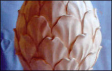 Artichoke - Original Design Wood Carving For Stone Casting