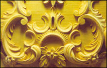 Hand Carved Fire Place Centre