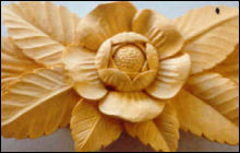 Hand Carved Flower Centre