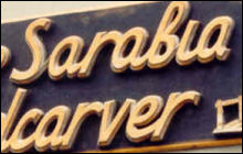 Jose Sarabia Wood Carver Sign