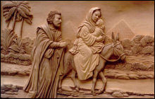 The Flight To Egypt in Limewood